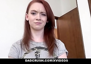 Dadcrush - wee redhead legal age teenager acquires plowed off out of one's mind stepdad