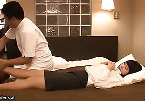 Japanese massage in the air election laddie in pantyhose