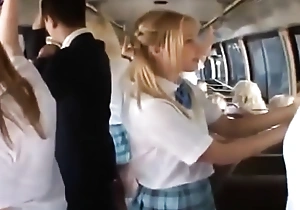 Omnibus girl in a bus