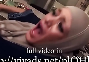 hijab cooky having it away end pussy