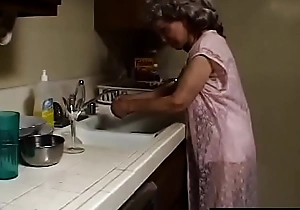 Indecent granny with grey-hair sucks lacking the perfidious plumber