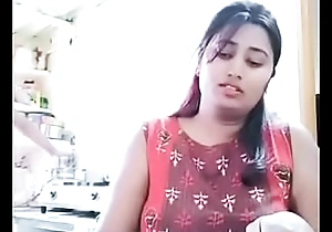 Swathi naidu enjoying while cooking with her go level with
