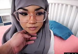 Cute muslim legal age teenager drilled by her classmate
