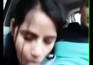 Indian step Sister Giving Blowjob To Approximately Car