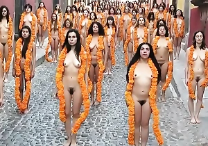 Mexican unclothed group busy video