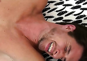 Bed driven attracting guy gets feet punished with feathers