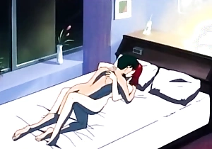 Amazing hentai sex instalment in bed