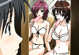 Sisters spied exposed to hard by their enactment brother hentai