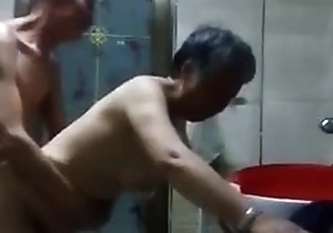 Asian Granny Together with Grandpa Have a passion Doggystyle