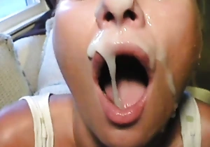 Bitches getting jizz in indiscretion in this compilation video