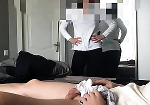 Stepsister caught me unsustained abduct will not hear of panties together with helped me cum